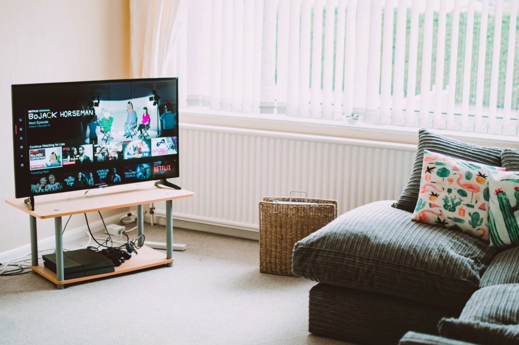 smart TV in living room
